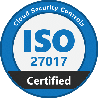 ISO/IEC 27017 Certified